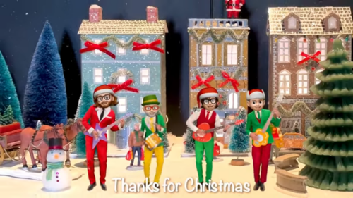 Lazlo Bane’s holiday video “Thanks for Christmas”